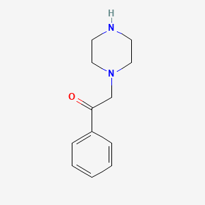 molecular formula C12H16N2O B7777296 1-Phenyl-2-(piperazin-1-yl)ethanone 