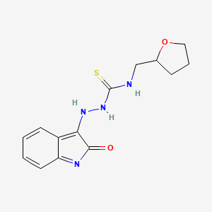 1-[(2-oxoindol-3-yl)amino]-3-(oxolan-2-ylmethyl)thiourea