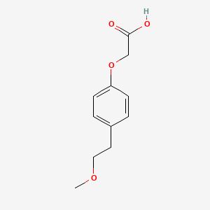 molecular formula C11H14O4 B7777378 [4-(2-Methoxyethyl)phenoxy]acetic acid 