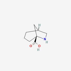 molecular formula C8H13NO2 B7777391 (1S,5R)-6-azabicyclo[3.2.1]octane-5-carboxylic acid 