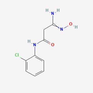 3-amino-N-(2-chlorophenyl)-3-hydroxyiminopropanamide