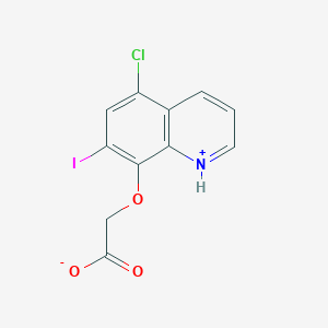 2-(5-Chloro-7-iodoquinolin-1-ium-8-yl)oxyacetate