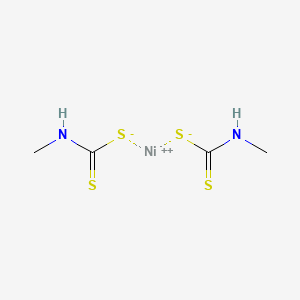 Bis[(methylcarbamothioyl)sulfanyl]nickel