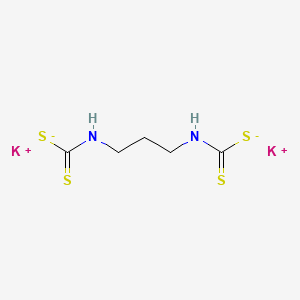 Dipotassium ({3-[(sulfanidylmethanethioyl)-amino]propyl}carbamothioyl)sulfanide