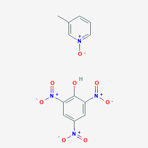 molecular formula C12H10N4O8 B7777604 3-Methyl-1-oxidopyridin-1-ium;2,4,6-trinitrophenol 