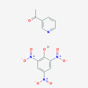 molecular formula C13H10N4O8 B7777687 1-Pyridin-3-ylethanone;2,4,6-trinitrophenol 