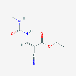 molecular formula C8H11N3O3 B7777758 Ethyl (2Z)-2-cyano-3-[(methylcarbamoyl)amino]prop-2-enoate 