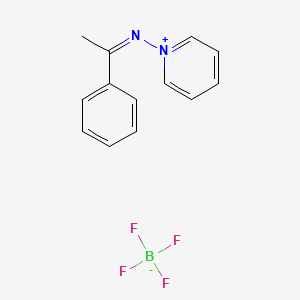 molecular formula C13H13BF4N2 B7777864 1-[(Z)-(1-Phenylethylidene)amino]pyridin-1-ium tetrafluoroborate 
