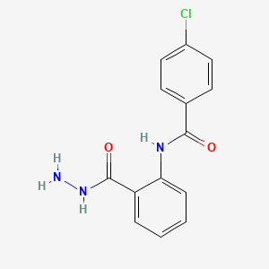 molecular formula C14H12ClN3O2 B7777876 4-氯-N-[2-(肼基羰基)苯基]苯甲酰胺 
