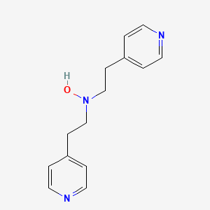 molecular formula C14H17N3O B7777881 N,N-Bis-(2-pyridin-4-yl-ethyl)-hydroxylamine CAS No. 6965-68-0