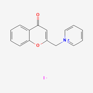 molecular formula C15H12INO2 B7777899 1-[(4-Oxo-4H-chromen-2-yl)methyl]pyridin-1-ium iodide 