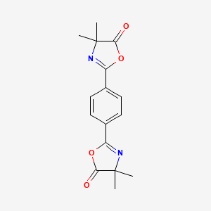 molecular formula C16H16N2O4 B7777935 5(4H)-Oxazolone, 2,2'-(1,4-phenylene)bis[4,4-dimethyl- CAS No. 31578-05-9