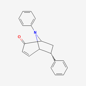 (6R)-6,8-Diphenyl-8-azabicyclo[3.2.1]oct-3-en-2-one