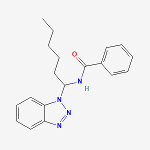 N-[1-(1H-1,2,3-Benzotriazol-1-yl)hexyl]benzamide