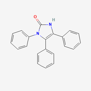molecular formula C21H16N2O B7778017 1,4,5-Triphenyl-1,3-dihydro-2H-imidazol-2-one CAS No. 26497-68-7
