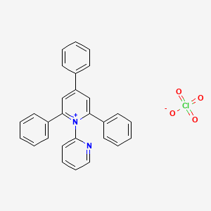 molecular formula C28H21ClN2O4 B7778034 2,4,6-Triphenyl-1-(2-pyridinyl)pyridinium perchlorate 