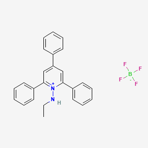 molecular formula C25H23BF4N2 B7778067 1-(Ethylamino)-2,4,6-triphenylpyridinium tetrafluoroborate 