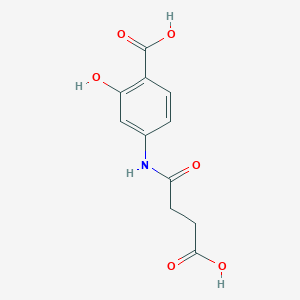 B077781 4-[(3-Carboxypropanoyl)amino]-2-hydroxybenzoic acid CAS No. 5694-38-2