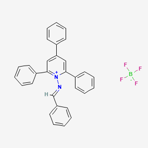molecular formula C30H23BF4N2 B7778134 2,4,6-Triphenyl-1-[(E)-(phenylmethylidene)amino]pyridin-1-ium tetrafluoroborate 