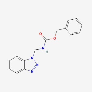 molecular formula C15H14N4O2 B7778175 Benzotriazol-1-ylmethyl-carbamic acid benzyl ester 