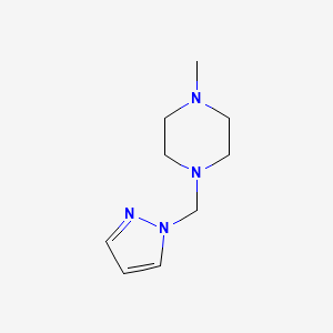molecular formula C9H16N4 B7778184 1-Methyl-4-(1H-pyrazol-1-ylmethyl)piperazine CAS No. 91272-90-1
