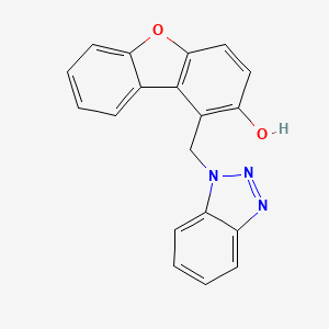 molecular formula C19H13N3O2 B7778194 1-(1H-Benzotriazol-1-ylmethyl)dibenzo[b,d]furan-2-ol 