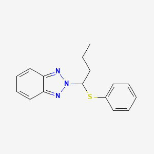 molecular formula C16H17N3S B7778248 2-[1-(Phenylsulfanyl)butyl]-2H-1,2,3-benzotriazole 