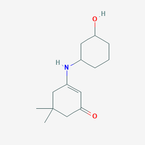 molecular formula C14H23NO2 B7778286 3-[(3-Hydroxycyclohexyl)amino]-5,5-dimethylcyclohex-2-en-1-one 