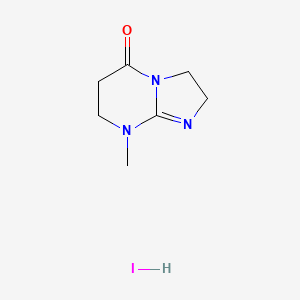 molecular formula C7H12IN3O B7778311 8-Methyl-2,3,7,8-tetrahydroimidazo(1,2-a)pyrimidin-5(6h)-one hydriodide 
