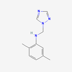 molecular formula C11H14N4 B7778329 2,5-Dimethyl-N-(1H-1,2,4-triazol-1-ylmethyl)aniline 