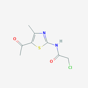 molecular formula C8H9ClN2O2S B7778382 N-(5-acetyl-4-methyl-1,3-thiazol-2-yl)-2-chloroacetamide CAS No. 32519-70-3