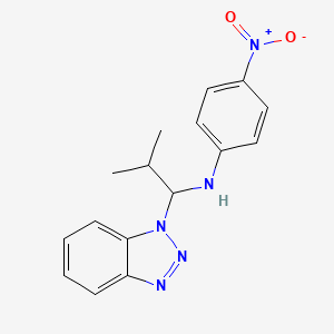 N-[1-(1H-1,2,3-Benzotriazol-1-yl)-2-methylpropyl]-4-nitroaniline