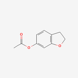 molecular formula C10H10O3 B7778552 2,3-二氢-1-苯并呋喃-6-乙酸酯 CAS No. 85878-59-7