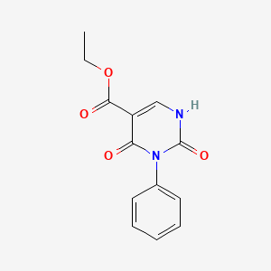 molecular formula C13H12N2O4 B7778565 Ethyl 2,4-dioxo-3-phenyl-1,2,3,4-tetrahydro-5-pyrimidinecarboxylate 