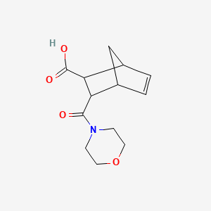 molecular formula C13H17NO4 B7778568 3-(Morpholin-4-ylcarbonyl)bicyclo[2.2.1]hept-5-ene-2-carboxylic acid 