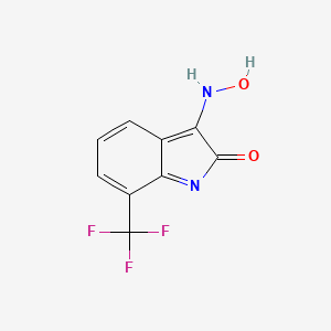 molecular formula C9H5F3N2O2 B7778590 3-(hydroxyamino)-7-(trifluoromethyl)indol-2-one 