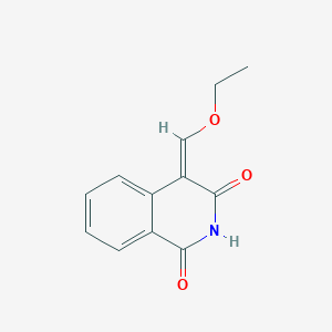 molecular formula C12H11NO3 B7778591 4-(ethoxymethylene)isoquinoline-1,3(2H,4H)-dione 