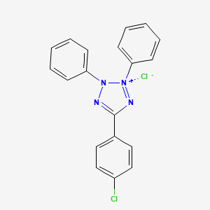 molecular formula C19H14Cl2N4 B7778687 5-(4-Chlorophenyl)-2,3-diphenyltetrazol-2-ium;chloride 