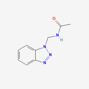 molecular formula C9H10N4O B7778697 N-(1H-1,2,3-Benzotriazol-1-ylmethyl)acetamide CAS No. 215942-71-5