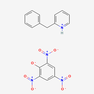 molecular formula C18H14N4O7 B7778718 2-Benzylpyridin-1-ium;2,4,6-trinitrophenolate 