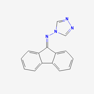 molecular formula C15H10N4 B7778745 N-(9H-fluoren-9-ylidene)-4H-1,2,4-triazol-4-amine 