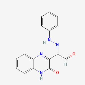 molecular formula C16H12N4O2 B7778756 (3-Oxo-3,4-dihydro-2-quinoxalinyl)(phenylhydrazono)acetaldehyde 