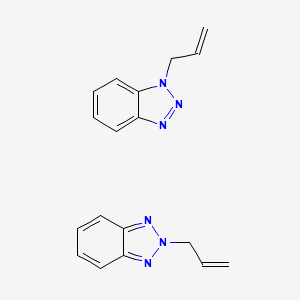 molecular formula C18H18N6 B7778758 1-(Prop-2-en-1-yl)-1H-1,2,3-benzotriazole 2-(prop-2-en-1-yl)-2H-1,2,3-benzotriazole 