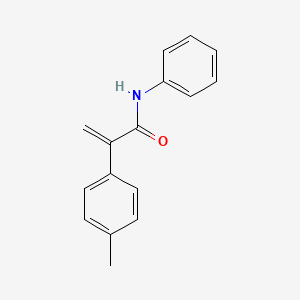 molecular formula C16H15NO B7778811 2-(4-methylphenyl)-N-phenylprop-2-enamide 