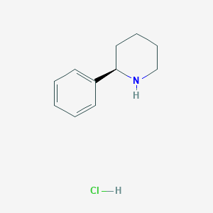 molecular formula C11H16ClN B7778834 (R)-2-phenylpiperidine hydrochloride 