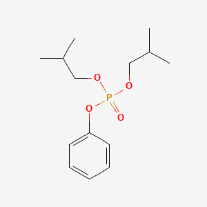 molecular formula C14H23O4P B7778848 双(2-甲基丙基)苯基磷酸酯 CAS No. 38299-61-5