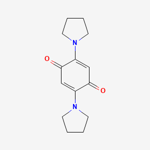 molecular formula C14H18N2O2 B7778856 2,5-Bis(pyrrolidin-1-yl)cyclohexa-2,5-diene-1,4-dione CAS No. 1521-03-5