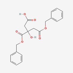 molecular formula C20H20O7 B7778861 5-(Benzyloxy)-3-[(benzyloxy)carbonyl]-3-hydroxy-5-oxopentanoic acid 