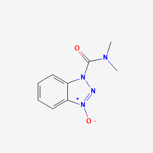 molecular formula C9H10N4O2 B7778925 1-(Dimethylcarbamoyl)-1H-1,2,3-benzotriazol-3-ium-3-olate 
