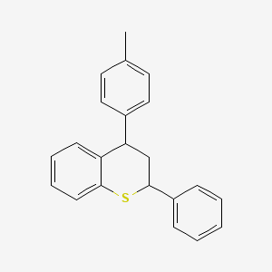 molecular formula C22H20S B7778959 cis-4-(4-Methylphenyl)-2-phenylthiochroman 